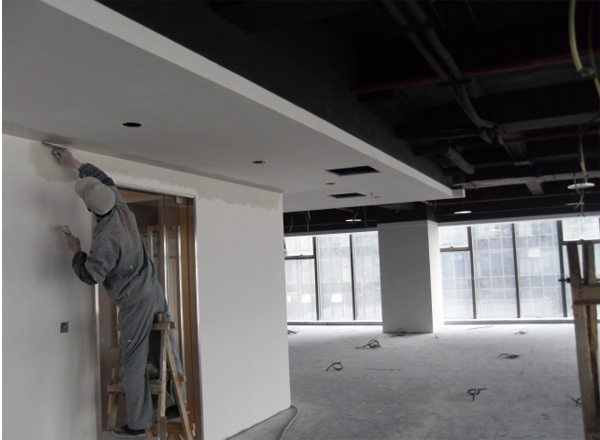 辦公室裝修施工現(xiàn)場實景圖