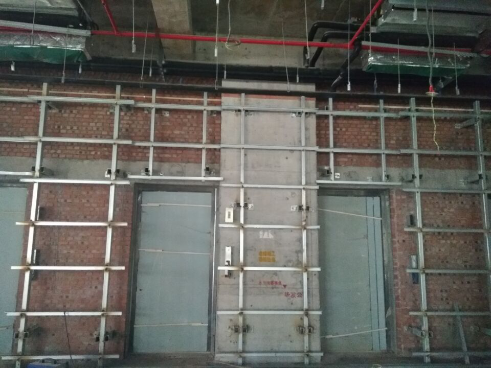 朗天通訊,室內裝修工程,墻面處理